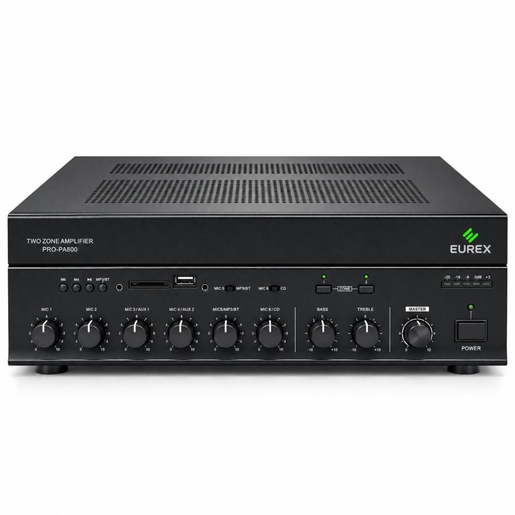 Amplificateur 2 zones PRO-PA480/PA600/PA800 EUREX